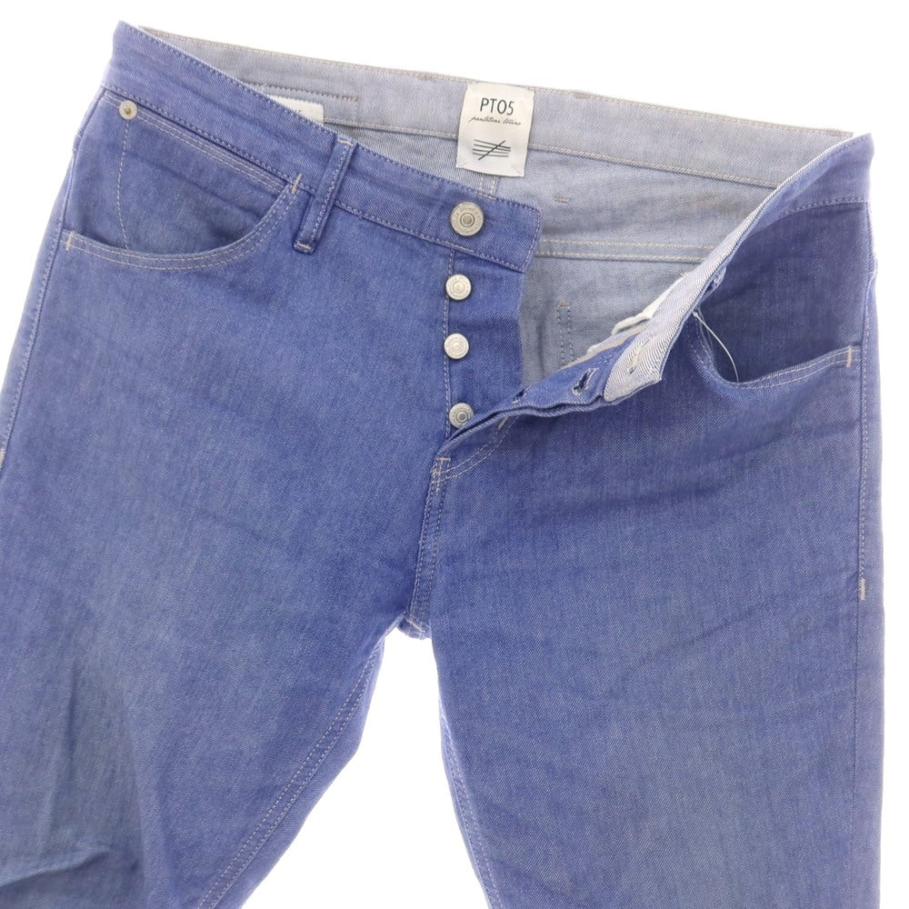【中古】ピーティーゼロチンクエ PT05 REGGAE ストレッチ コットン カラーデニムパンツ スマルトブルー【 サイズ31 】【 状態ランクC 】【 メンズ 】 [BPD]