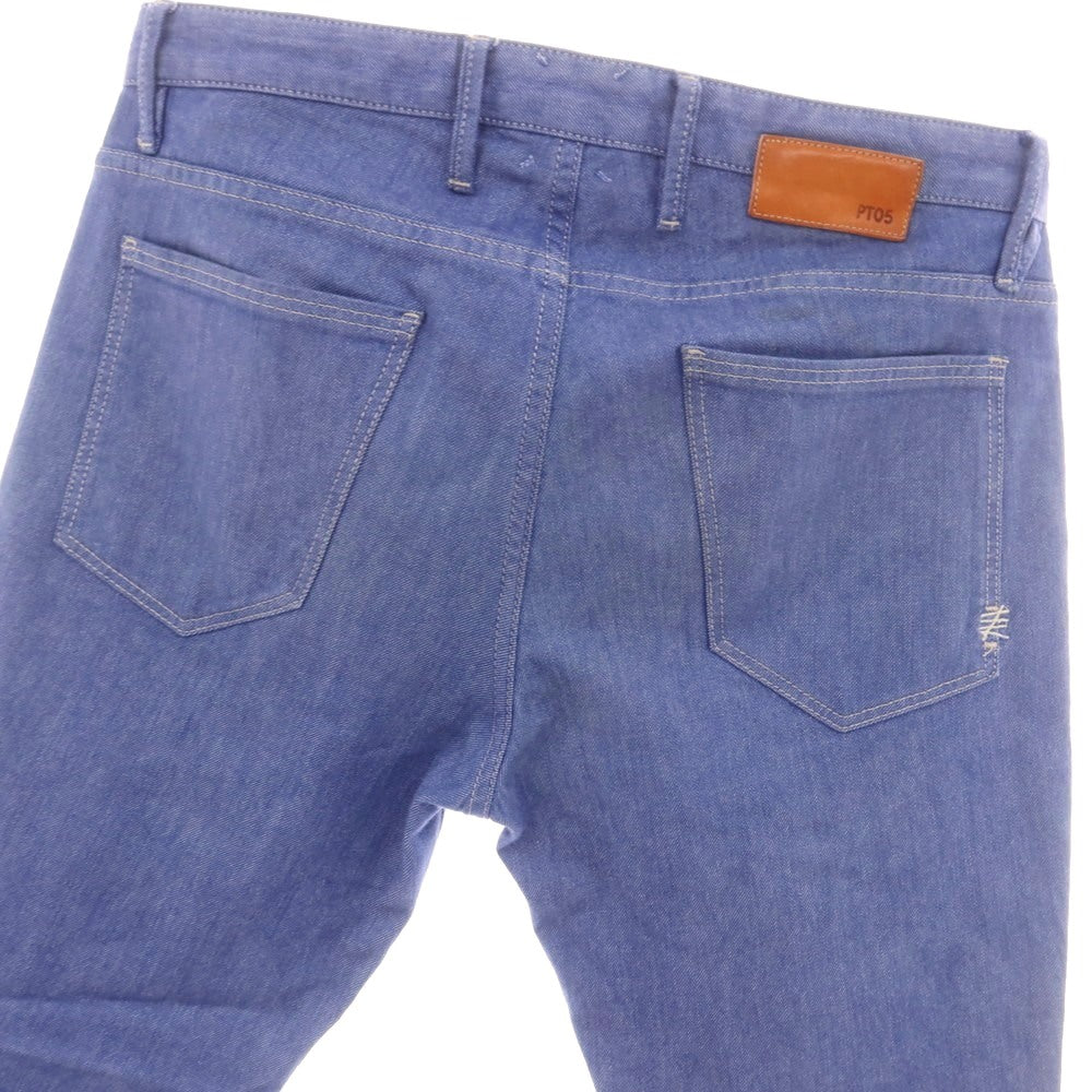 【中古】ピーティーゼロチンクエ PT05 REGGAE ストレッチ コットン カラーデニムパンツ スマルトブルー【 31 】【 状態ランクC 】【 メンズ 】