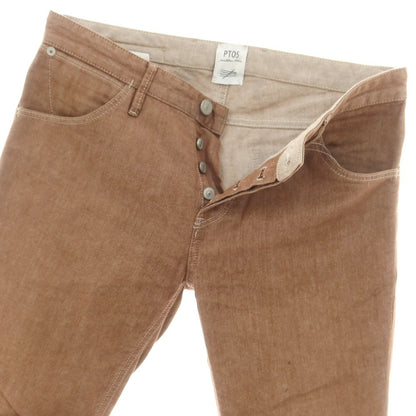 【中古】ピーティーゼロチンクエ PT05 REGGAE ストレッチ コットン カラーデニムパンツ ブラウン【 31 】【 状態ランクC 】【 メンズ 】