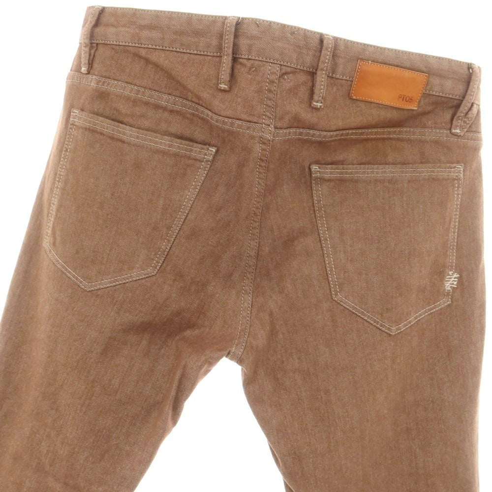 【中古】ピーティーゼロチンクエ PT05 REGGAE ストレッチ コットン カラーデニムパンツ ブラウン【 31 】【 状態ランクC 】【 メンズ 】