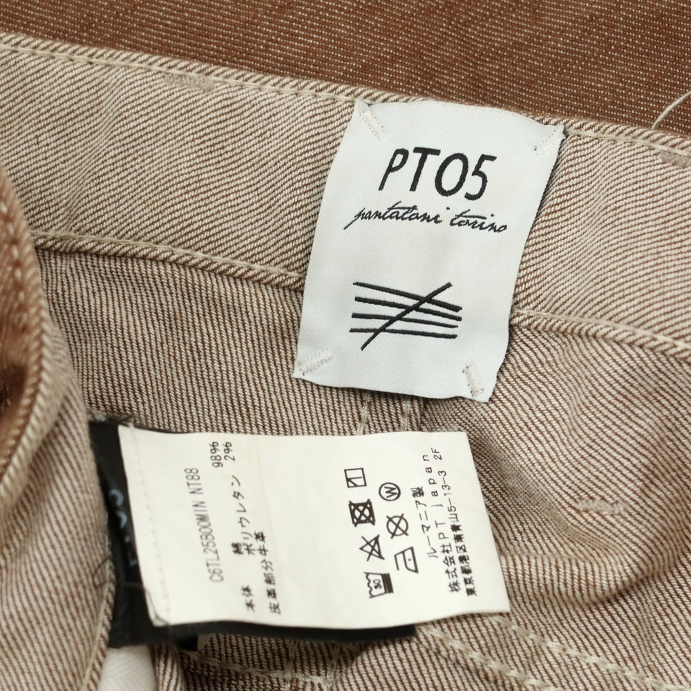 【中古】ピーティーゼロチンクエ PT05 REGGAE ストレッチ コットン カラーデニムパンツ ブラウン【 31 】【 状態ランクC 】【 メンズ 】