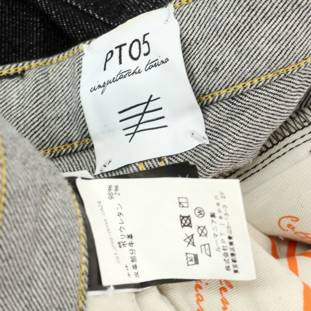 【中古】ピーティーゼロチンクエ PT05 REGGAE ストレッチ コットン ジーンズ デニムパンツ ブラック【 31 】【 状態ランクB 】【 メンズ 】