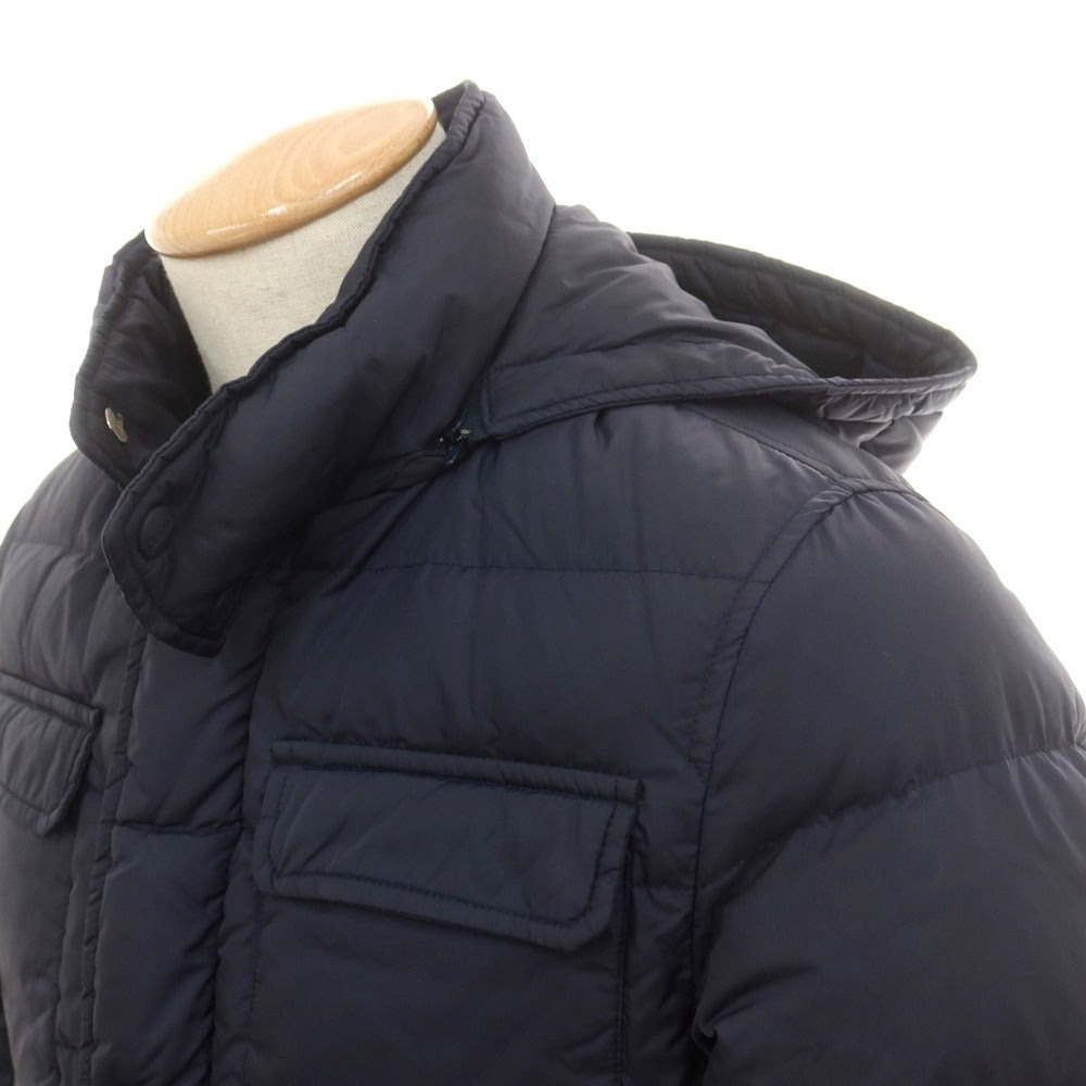 【中古】ヘルノ Herno ナイロン ダウンジャケット ネイビー【 44 】【 状態ランクB 】【 メンズ 】