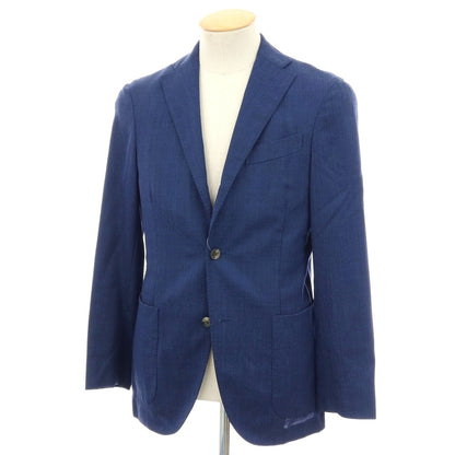 【中古】ボリオリ BOGLIOLI 50 K.JACKET ストレッチ ウール 3B テーラードジャケット ネイビー【サイズ42】【 状態ランクB 】【 メンズ 】