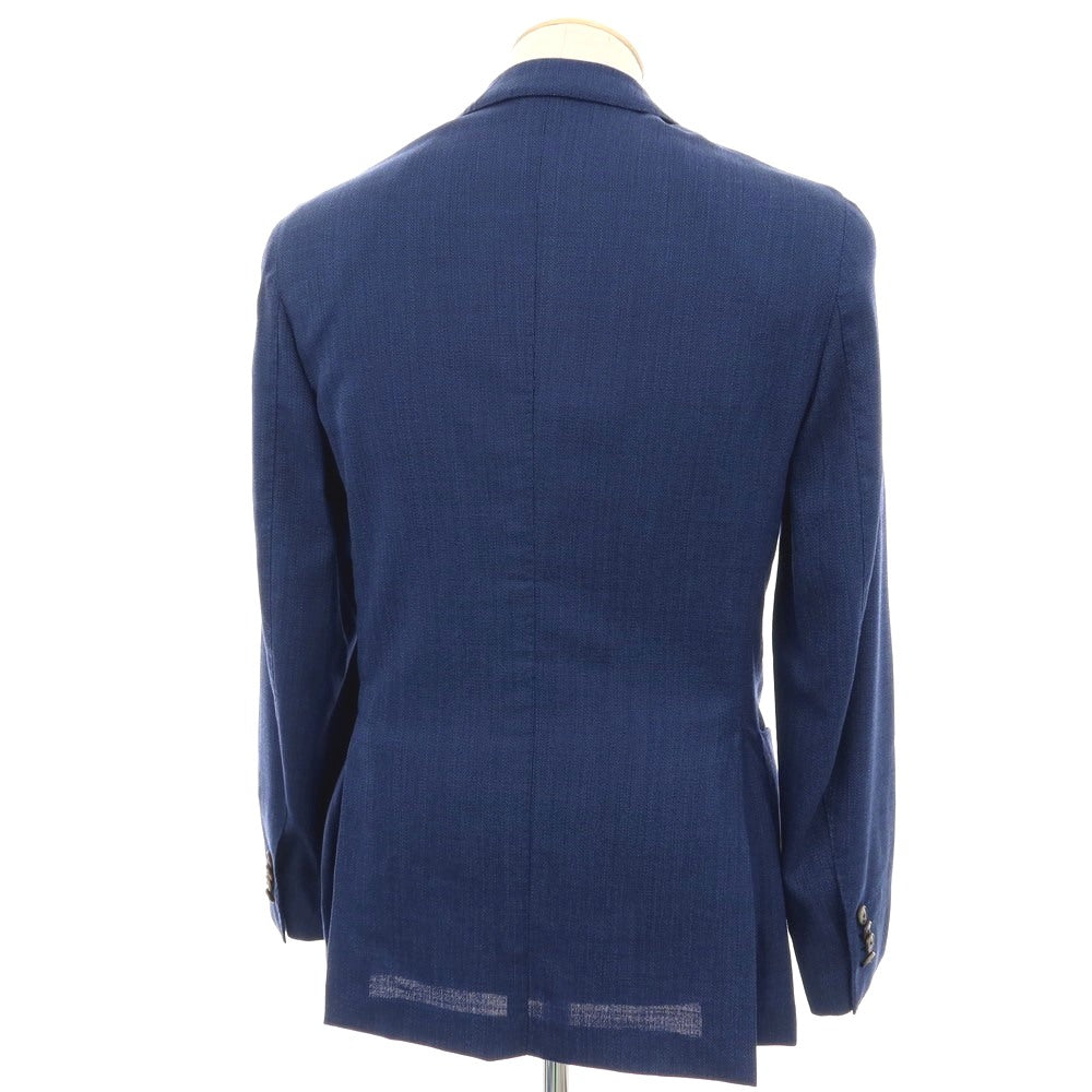 【中古】ボリオリ BOGLIOLI 50 K.JACKET ストレッチ ウール 3B テーラードジャケット ネイビー【サイズ42】【 状態ランクB 】【 メンズ 】