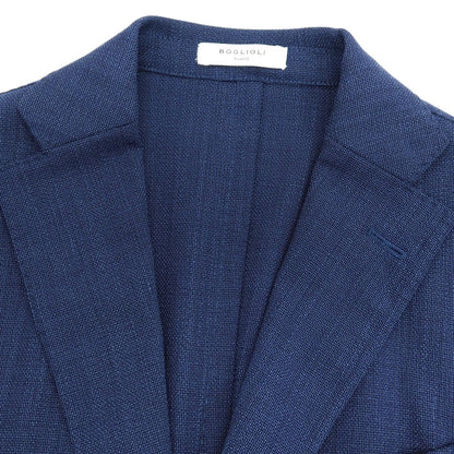 【中古】ボリオリ BOGLIOLI 50 K.JACKET ストレッチ ウール 3B テーラードジャケット ネイビー【サイズ42】【 状態ランクB 】【 メンズ 】