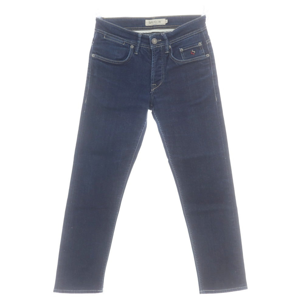 【中古】シビリア SIVIGLIA ストレッチコットン ジーンズ デニムパンツ ネイビー【 29 】【 状態ランクC 】【 メンズ 】