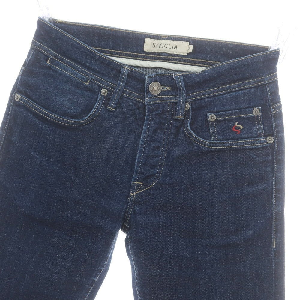 【中古】シビリア SIVIGLIA ストレッチコットン ジーンズ デニムパンツ ネイビー【 29 】【 状態ランクC 】【 メンズ 】