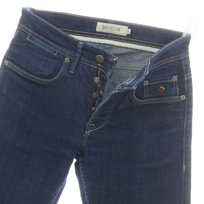 【中古】シビリア SIVIGLIA ストレッチコットン ジーンズ デニムパンツ ネイビー【 29 】【 状態ランクC 】【 メンズ 】