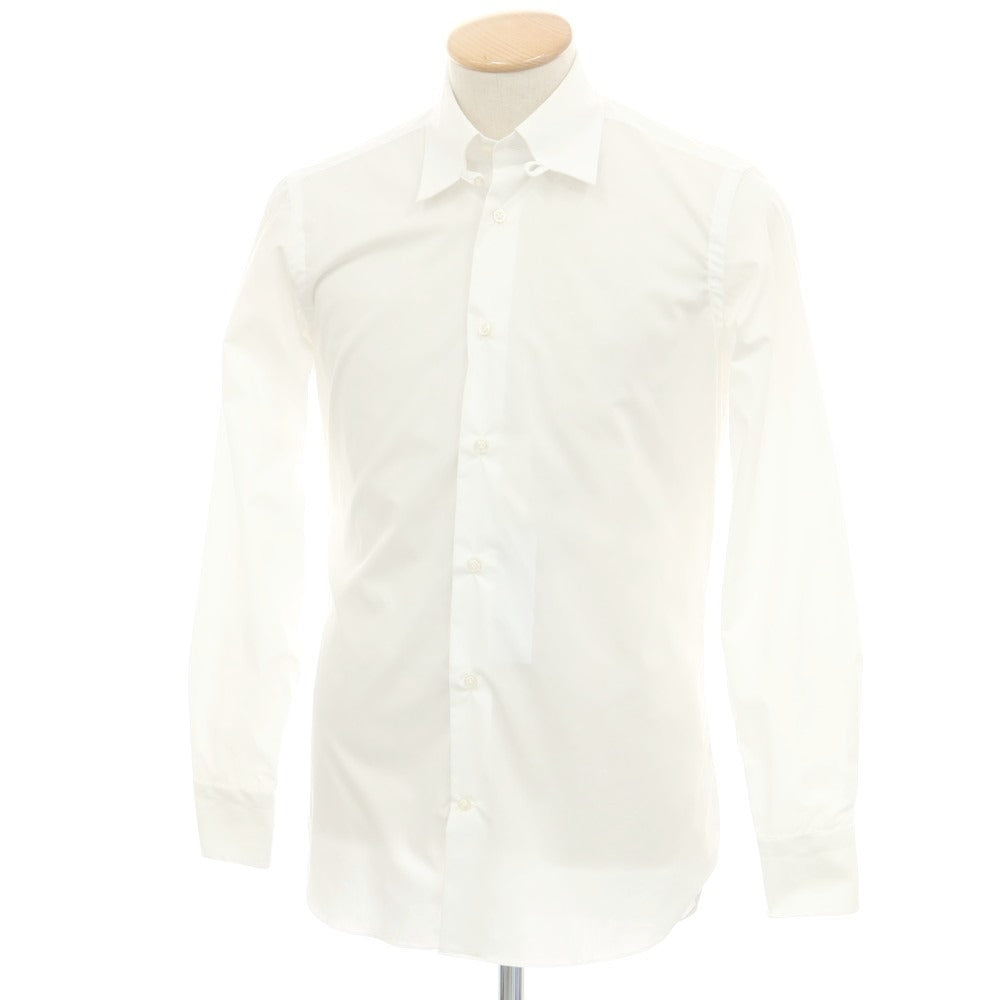 【中古】ボリエッロ BORRIELLO コットン タブカラー ドレスシャツ ホワイト【 37 】【 状態ランクC 】【 メンズ 】