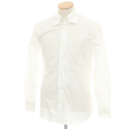 【中古】ボリエッロ BORRIELLO コットン タブカラー ドレスシャツ ホワイト【 37 】【 状態ランクC 】【 メンズ 】