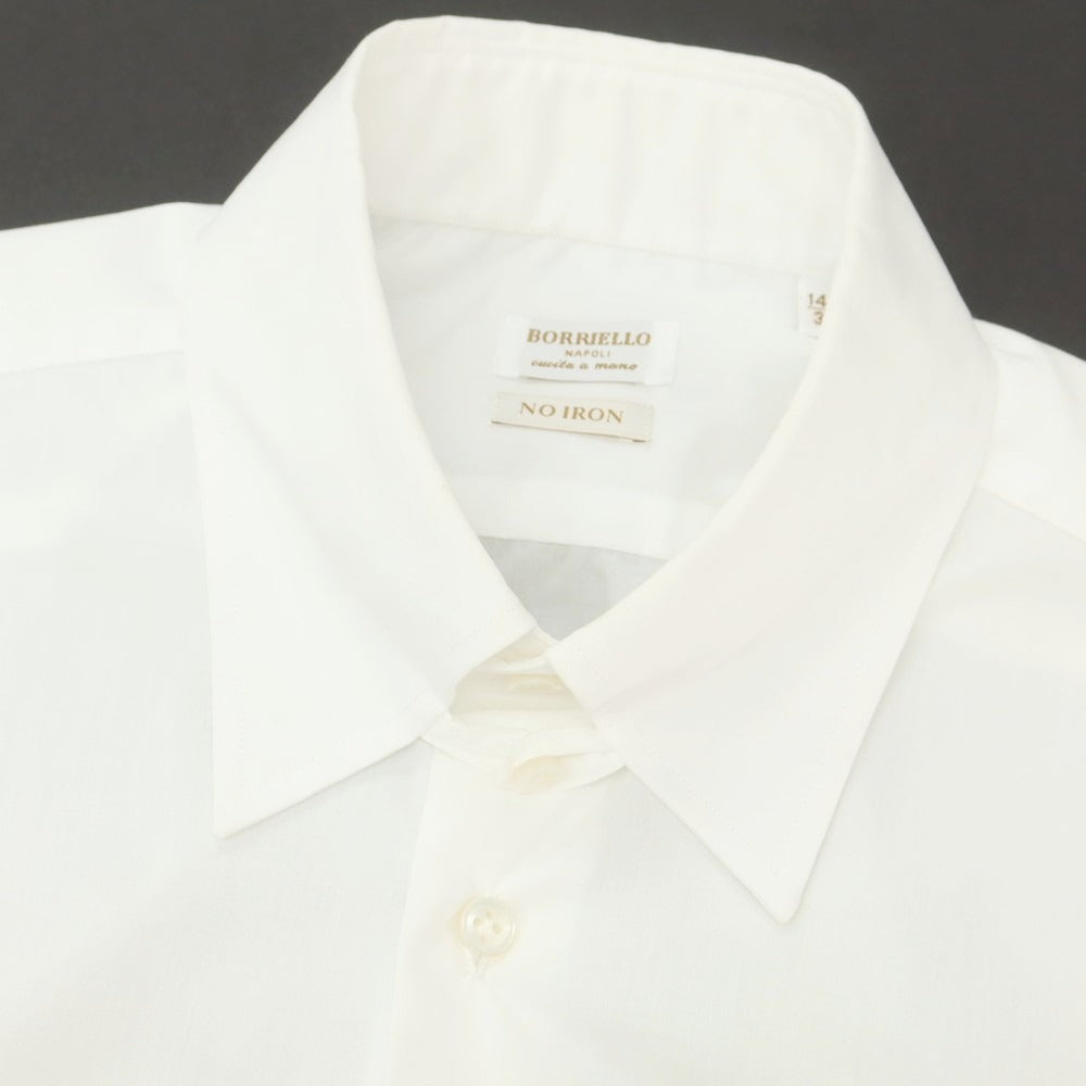 【中古】ボリエッロ BORRIELLO コットン タブカラー ドレスシャツ ホワイト【 37 】【 状態ランクC 】【 メンズ 】