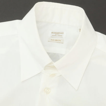 【中古】ボリエッロ BORRIELLO コットン タブカラー ドレスシャツ ホワイト【 37 】【 状態ランクC 】【 メンズ 】
