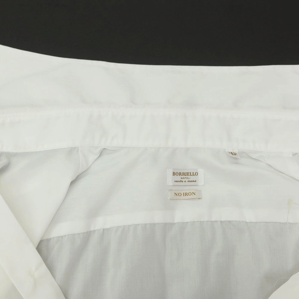 【中古】ボリエッロ BORRIELLO コットン タブカラー ドレスシャツ ホワイト【 37 】【 状態ランクC 】【 メンズ 】