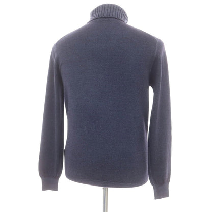 【中古】クルチアーニ CRUCIANI ハイゲージウール タートルネックニット ネイビー【 48 】【 状態ランクC 】【 メンズ 】