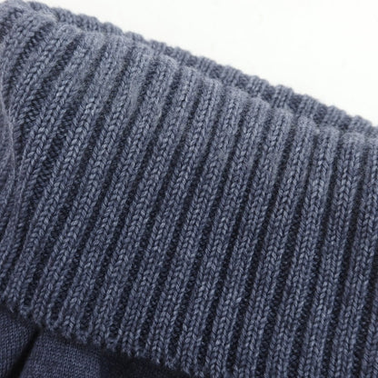 【中古】クルチアーニ CRUCIANI ハイゲージウール タートルネックニット ネイビー【 48 】【 状態ランクC 】【 メンズ 】