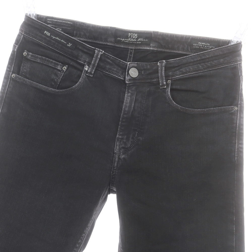 【中古】ピーティーゼロチンクエ PT05 BLACK LABEL ストレッチコットン系 ジーンズ デニムパンツ ブラック【 31 】【 状態ランクC 】【 メンズ 】