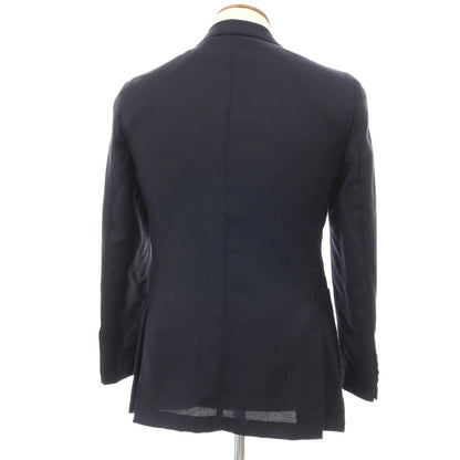 【中古】ハケットロンドン HACKETT LONDON ウール 2B テーラードジャケット ネイビー【サイズ36R/46R（M位）】【 状態ランクC 】【 メンズ 】