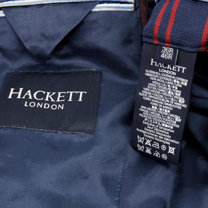 【中古】ハケットロンドン HACKETT LONDON ウール 2B テーラードジャケット ネイビー【サイズ36R/46R（M位）】【 状態ランクC 】【 メンズ 】