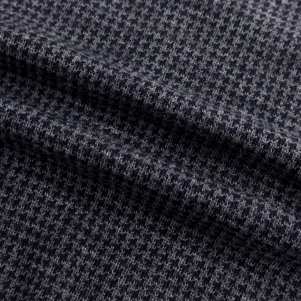 【中古】ルトロワ Letroyes ハイゲージウール ハウンドトゥース プルオーバーニット ネイビーxグレー【 S 】【 状態ランクA 】【 メンズ 】