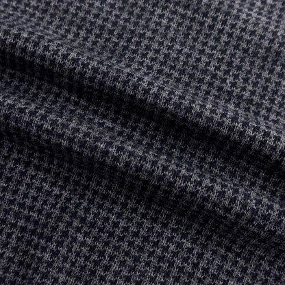 【中古】ルトロワ Letroyes ハイゲージウール ハウンドトゥース プルオーバーニット ネイビーxグレー【 S 】【 状態ランクA 】【 メンズ 】