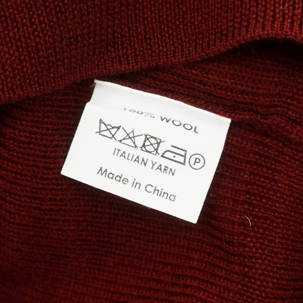 【中古】ドリスヴァンノッテン DRIES VAN NOTEN ハイゲージウール ポロニット マルーン【 M 】【 状態ランクA 】【 メンズ 】