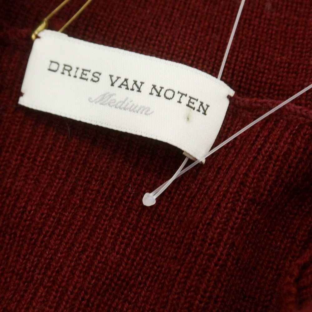 【中古】ドリスヴァンノッテン DRIES VAN NOTEN ハイゲージウール ポロニット マルーン【 M 】【 状態ランクA 】【 メンズ 】