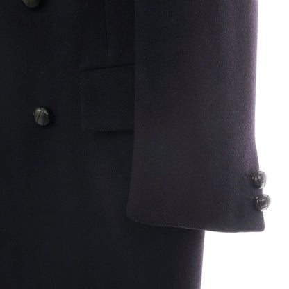 【中古】チェスターバリー Chester Barrie ウール ダブルブレストコート サヴィルロウ ネイビー【サイズ表記なし（M位）】【 状態ランクC 】【 メンズ 】