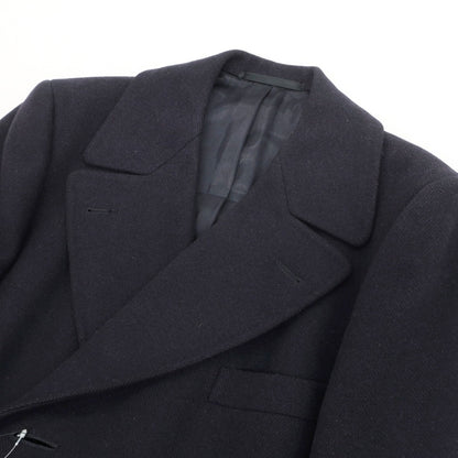【中古】チェスターバリー Chester Barrie ウール ダブルブレストコート サヴィルロウ ネイビー【サイズ表記なし（M位）】【 状態ランクC 】【 メンズ 】