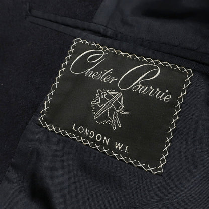 【中古】チェスターバリー Chester Barrie ウール ダブルブレストコート サヴィルロウ ネイビー【サイズ表記なし（M位）】【 状態ランクC 】【 メンズ 】