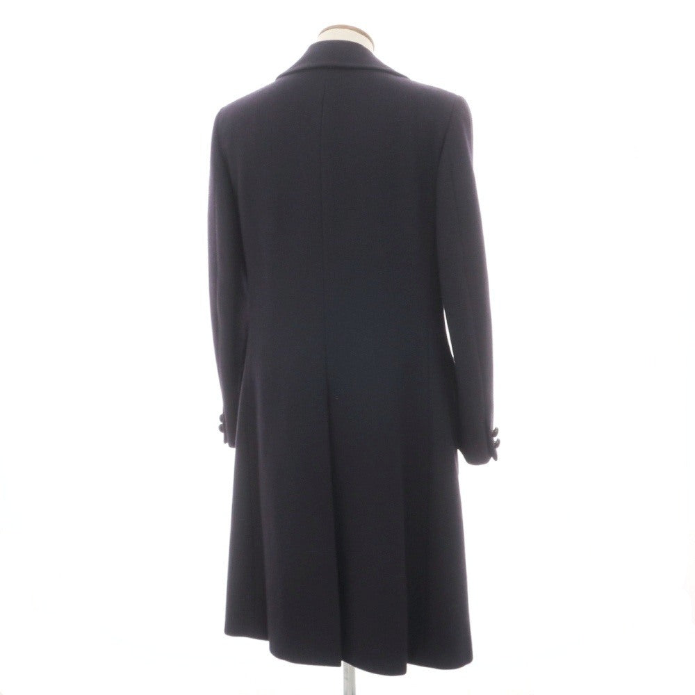 【中古】チェスターバリー Chester Barrie ウール ダブルブレストコート サヴィルロウ ネイビー【サイズ表記なし（M位）】【 状態ランクC 】【 メンズ 】