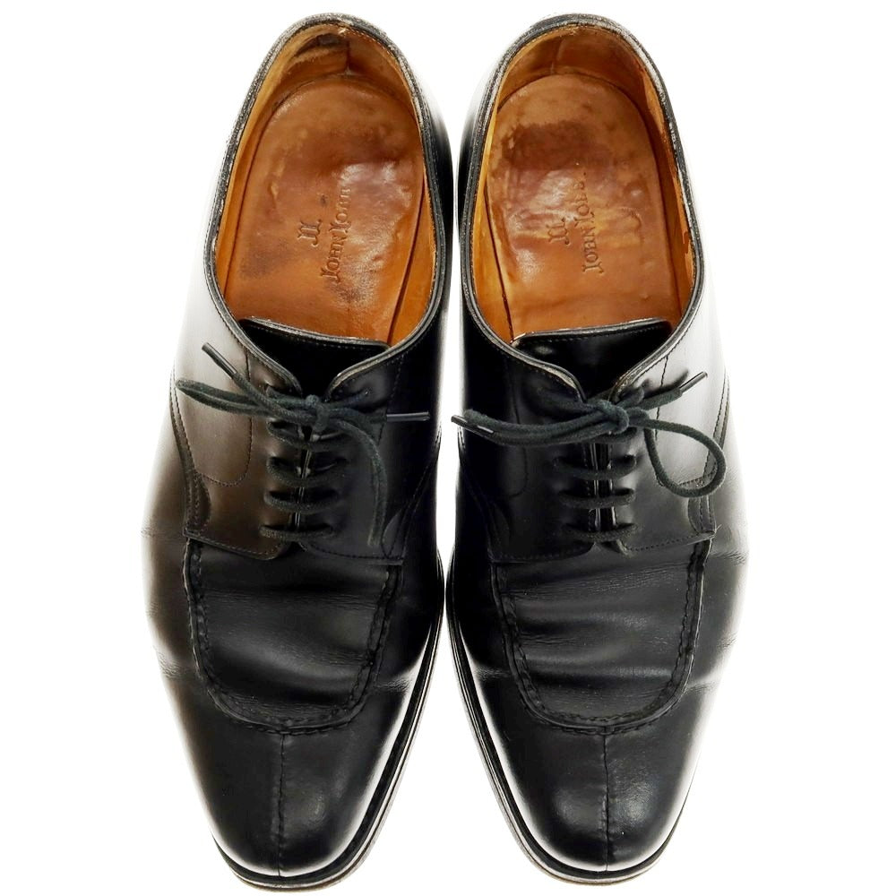 【中古】ジョンロブ John Lobb BORDER エプロンダービー ドレスシューズ ブラック【 71/2Ｅ 】【 状態ランクD 】【 メンズ 】
