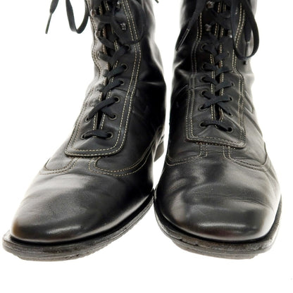 【中古】エルメス HERMES レザー ロングブーツ ブラック【 41 1/2 】【 状態ランクB 】【 メンズ 】