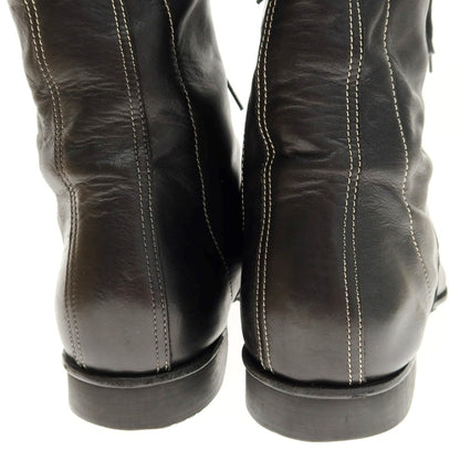 【中古】エルメス HERMES レザー ロングブーツ ブラック【 41 1/2 】【 状態ランクB 】【 メンズ 】