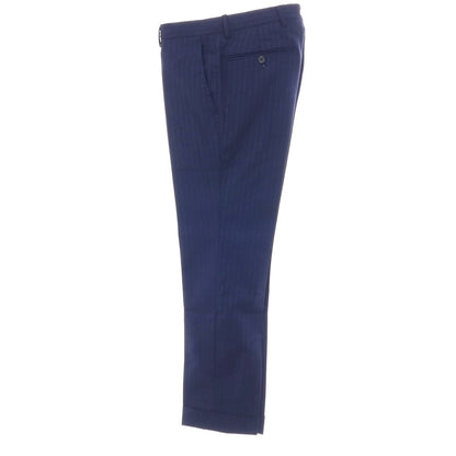 【中古】タリアトーレ TAGLIATORE Brilla per il gusto別注 ウール ストライプ 2つボタンスーツ ネイビーブルー【サイズ44】【 状態ランクB 】【 メンズ 】