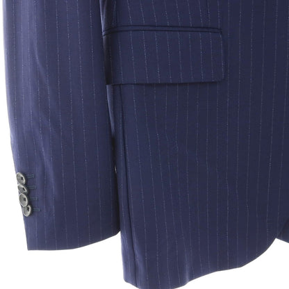 【中古】タリアトーレ TAGLIATORE Brilla per il gusto別注 ウール ストライプ 2つボタンスーツ ネイビーブルー【サイズ44】【 状態ランクB 】【 メンズ 】