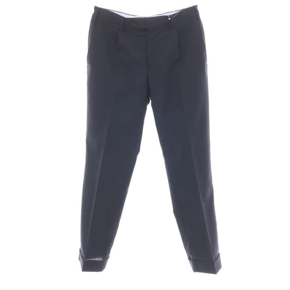 【中古】ジェルマーノ GERMANO CITY ウールポリエステルポリウレタン ドレススラックスパンツ ネイビー【サイズ44】【 状態ランクB 】【 メンズ 】