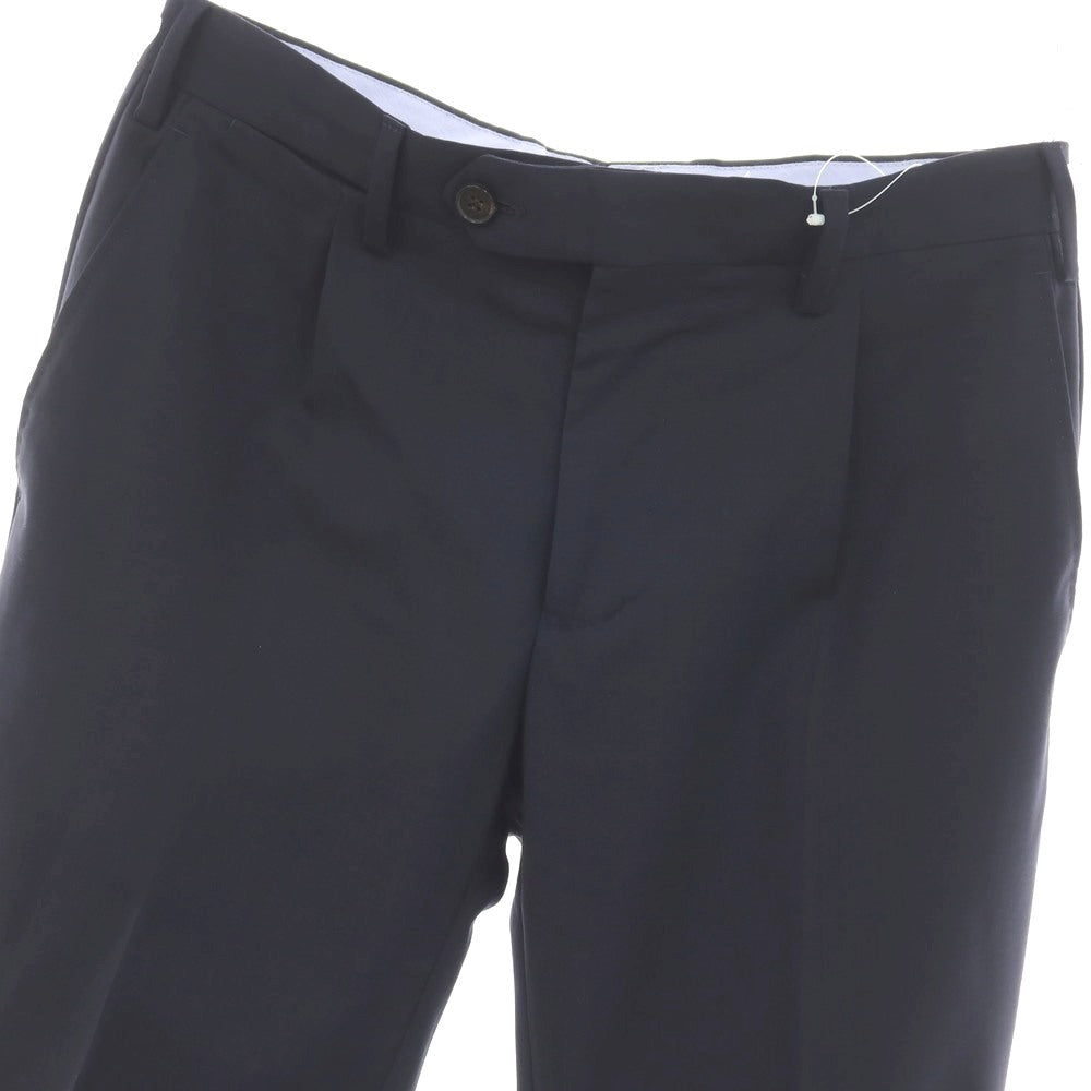 【中古】ジェルマーノ GERMANO CITY ウールポリエステルポリウレタン ドレススラックスパンツ ネイビー【サイズ44】【 状態ランクB 】【 メンズ 】