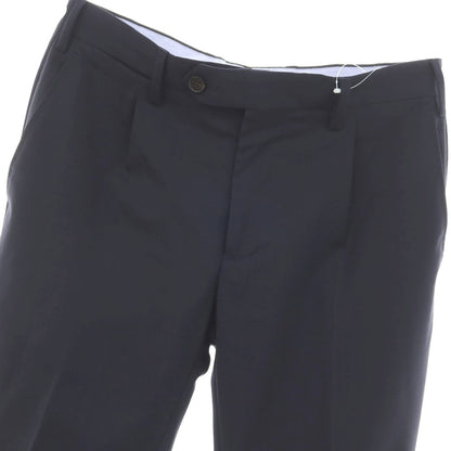 【中古】ジェルマーノ GERMANO CITY ウールポリエステルポリウレタン ドレススラックスパンツ ネイビー【サイズ44】【 状態ランクB 】【 メンズ 】