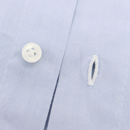 【中古】ルイジ ボレッリ Luigi Borrelli コットン ホリゾンタルカラー ドレスシャツ ライトブルー【 38 】【 状態ランクB 】【 メンズ 】