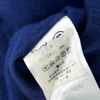 【中古】マリオ ムスカリエッロ Mario Muscariello リネン カプリシャツ ダークブルー【サイズS】【 状態ランクC 】【 メンズ 】