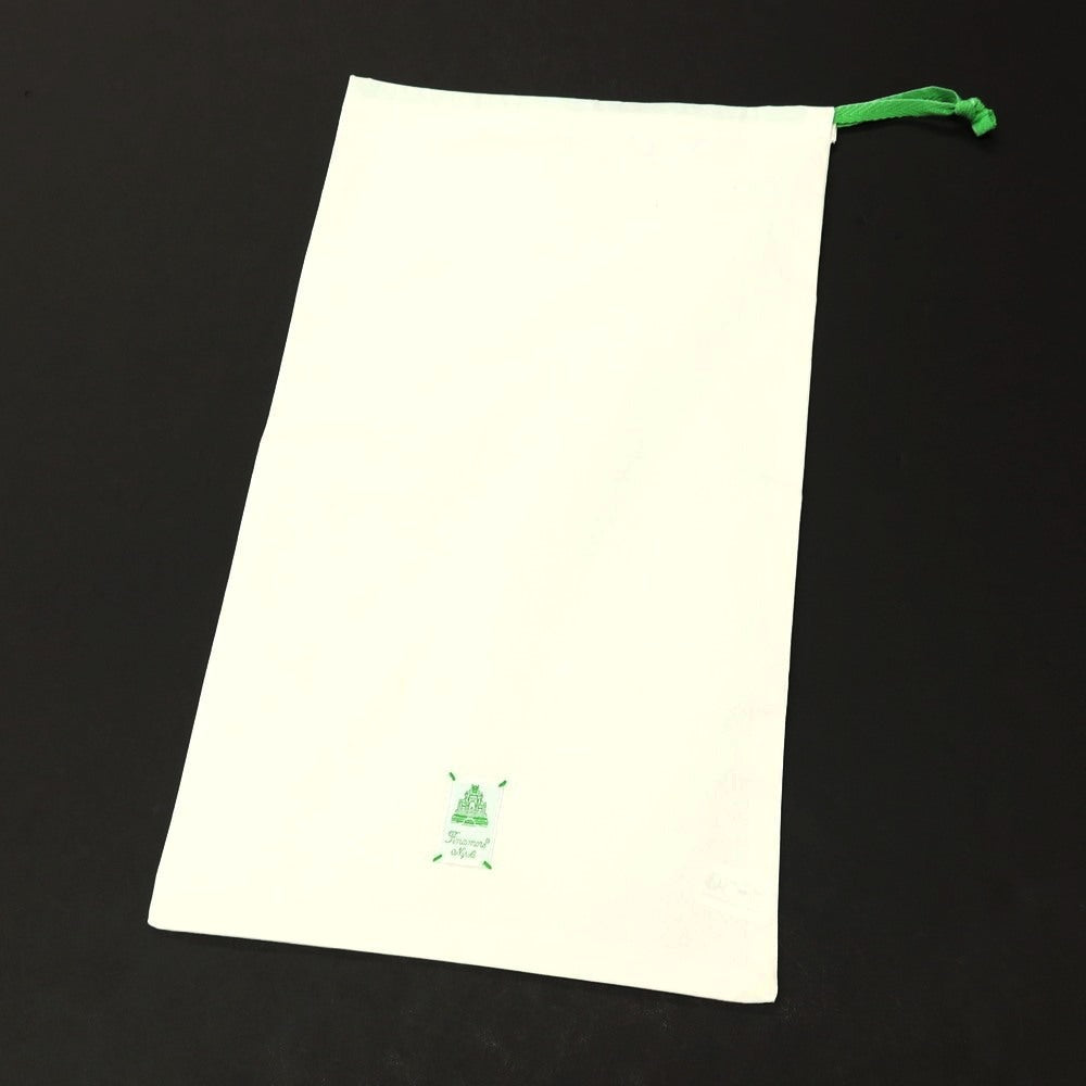 【中古】フィナモレ Finamore コットンリネン チェック セミワイドカラー カジュアルシャツ ネイビー【サイズS】【 状態ランクB 】【 メンズ 】