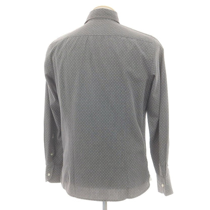 【中古】ギローバー GUY ROVER コットン ドット ホリゾンタルカラー カジュアルシャツ グレー【 S 】【 状態ランクB 】【 メンズ 】