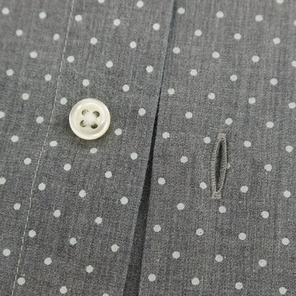 【中古】ギローバー GUY ROVER コットン ドット ホリゾンタルカラー カジュアルシャツ グレー【 S 】【 状態ランクB 】【 メンズ 】