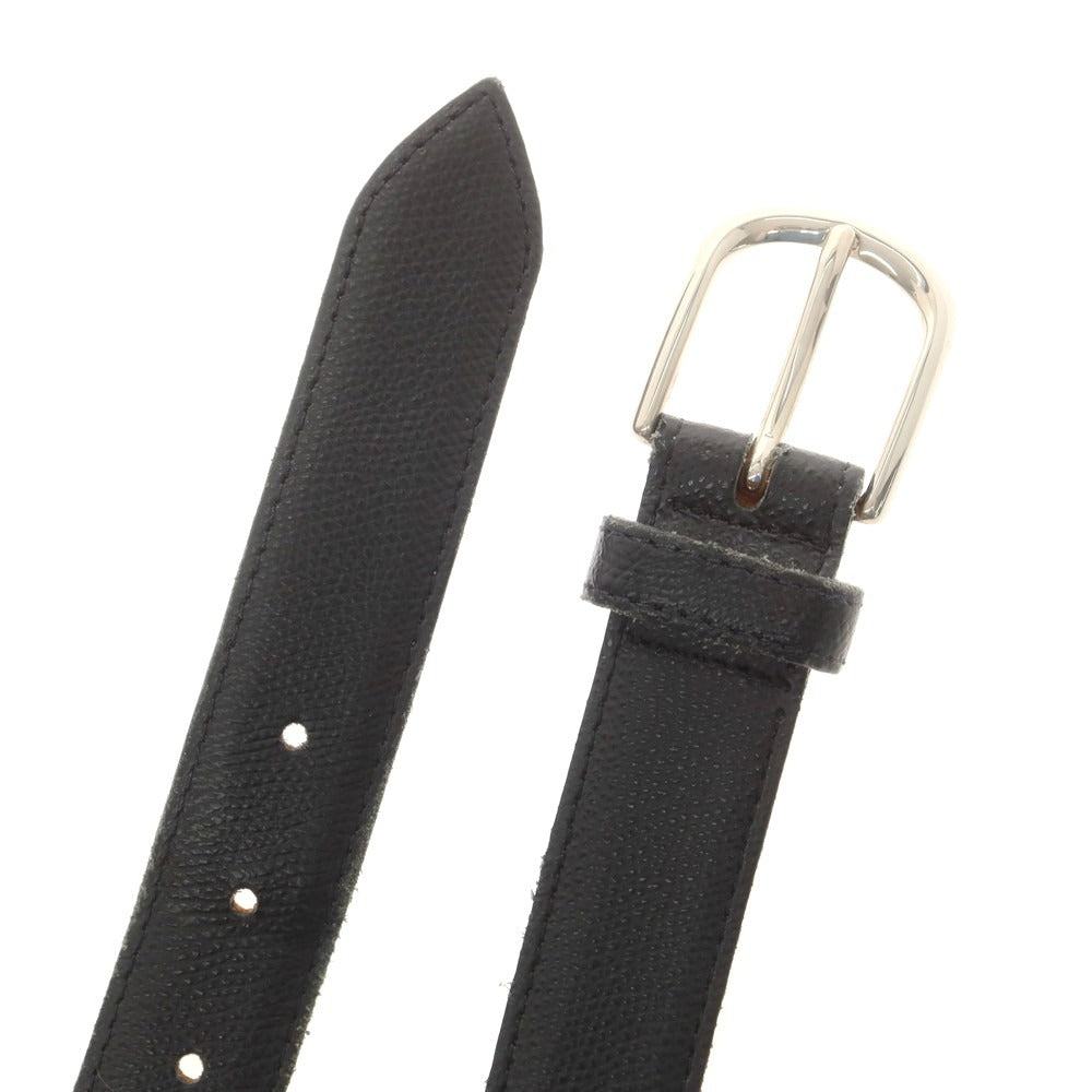 【中古】サドラーズ Saddlers 型押しレザー ベルト ブラック【 80-95 】【 状態ランクC 】【 メンズ 】