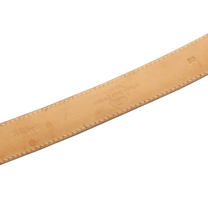 【中古】サドラーズ Saddlers クロコ型押しレザー ベルト ブラック【 80 】【 状態ランクC 】【 メンズ 】