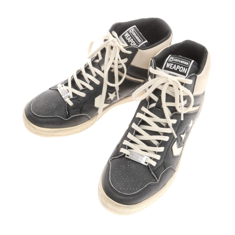 【中古】ダイリク DAIRIKU × CONVERSE Weapon Hi スニーカー ブラック【 27cm 】【 状態ランクA 】【 メンズ 】