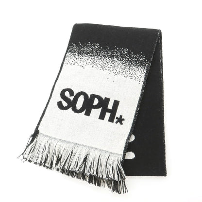 【中古】エフシーアールビー F.C.R.B. × ERIC HAZE 2025年秋冬 SOPH. TOKYO26周年記念 ニット マフラー ブラックxホワイト【 状態ランクA 】【 メンズ 】