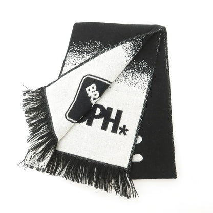 【中古】エフシーアールビー F.C.R.B. × ERIC HAZE 2025年秋冬 SOPH. TOKYO26周年記念 ニット マフラー ブラックxホワイト【 状態ランクA 】【 メンズ 】