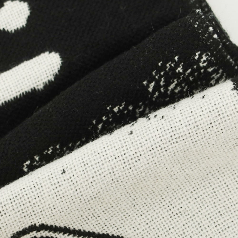 【中古】エフシーアールビー F.C.R.B. × ERIC HAZE 2025年秋冬 SOPH. TOKYO26周年記念 ニット マフラー ブラックxホワイト【 状態ランクA 】【 メンズ 】